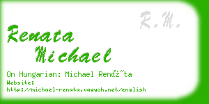 renata michael business card